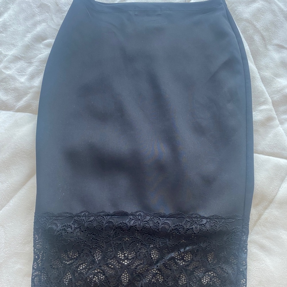 Lace Bottom pencil Skirt